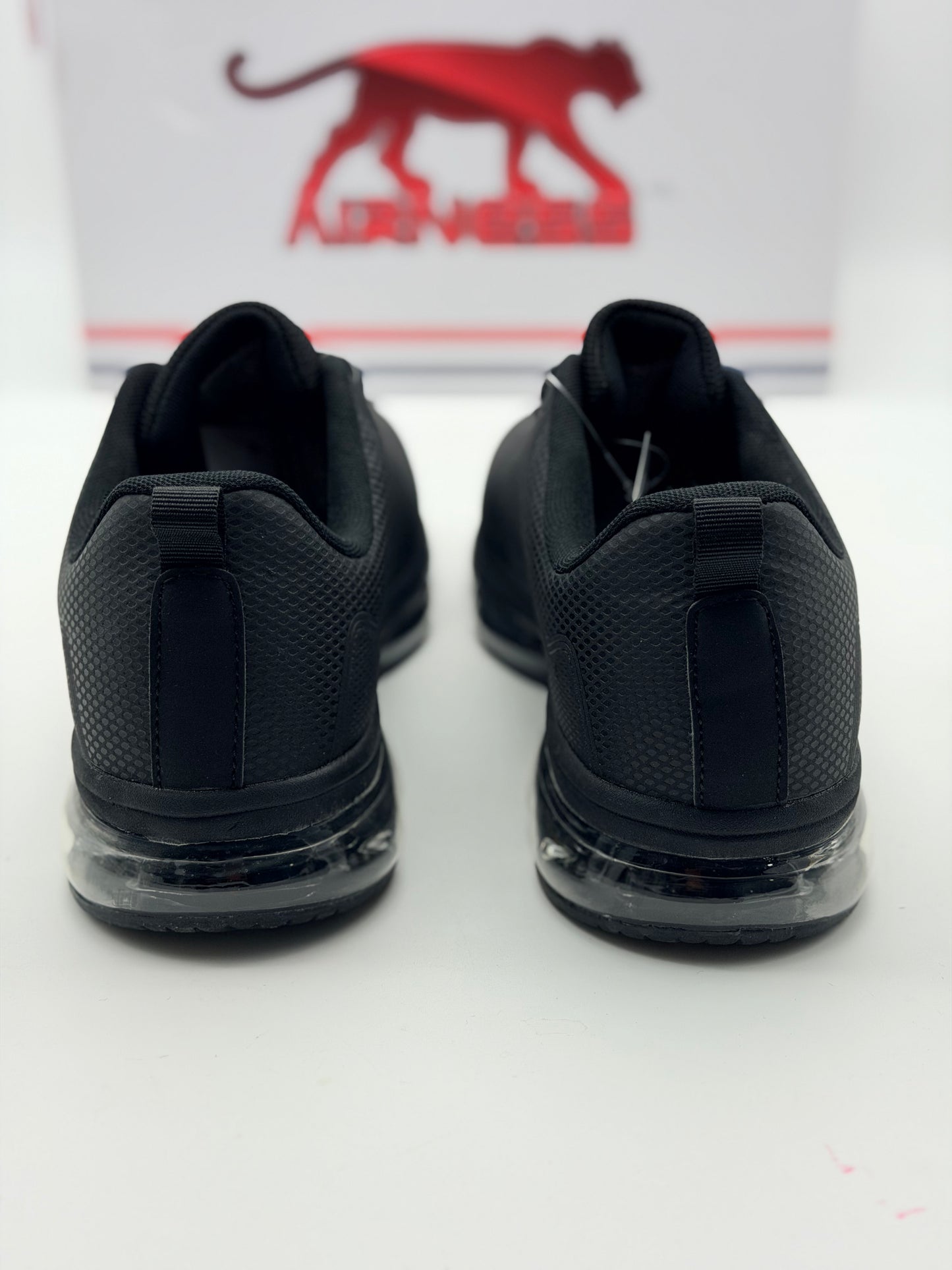 Baskets NOIR Homme motif Uni Lacets AIRNESS