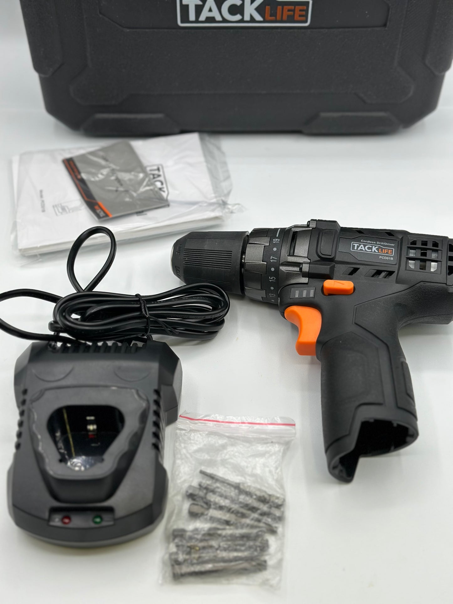 TACKLIFE PCD01B Perceuse Visseuse sans Fil 12V avec chargeur sans batterie