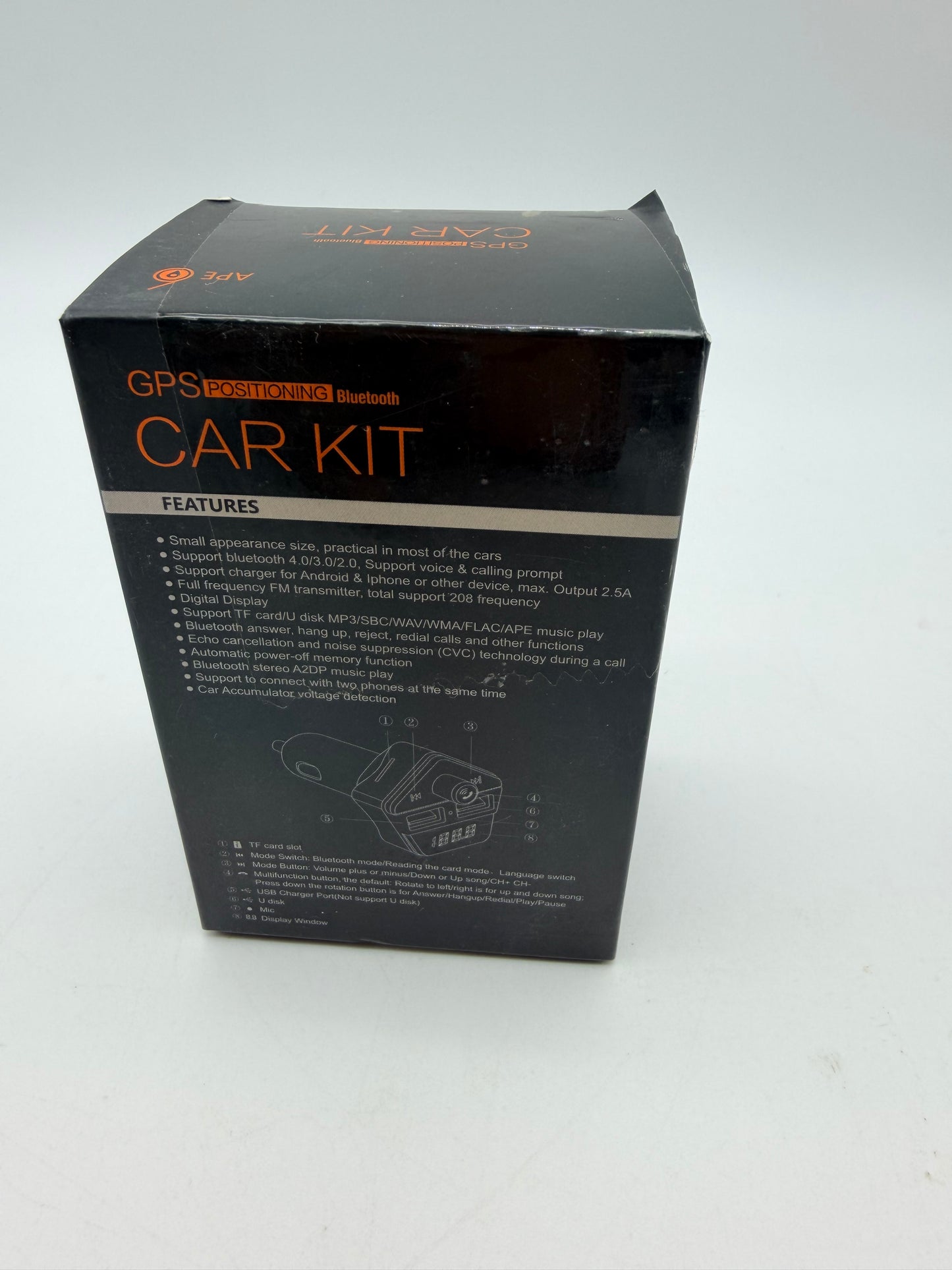 Émetteur FM Bluetooth, adaptateur radio multifonctionnel pour voiture avec double port de charge USB 5 V CC/2,5 A