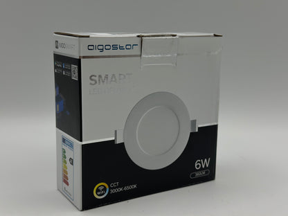 Aigostar Spots LED Encastré 12W Plafonnier Encastré Dimmable, couleur blanc chaud/froid intesité variable. 820lm, 3000-6500K