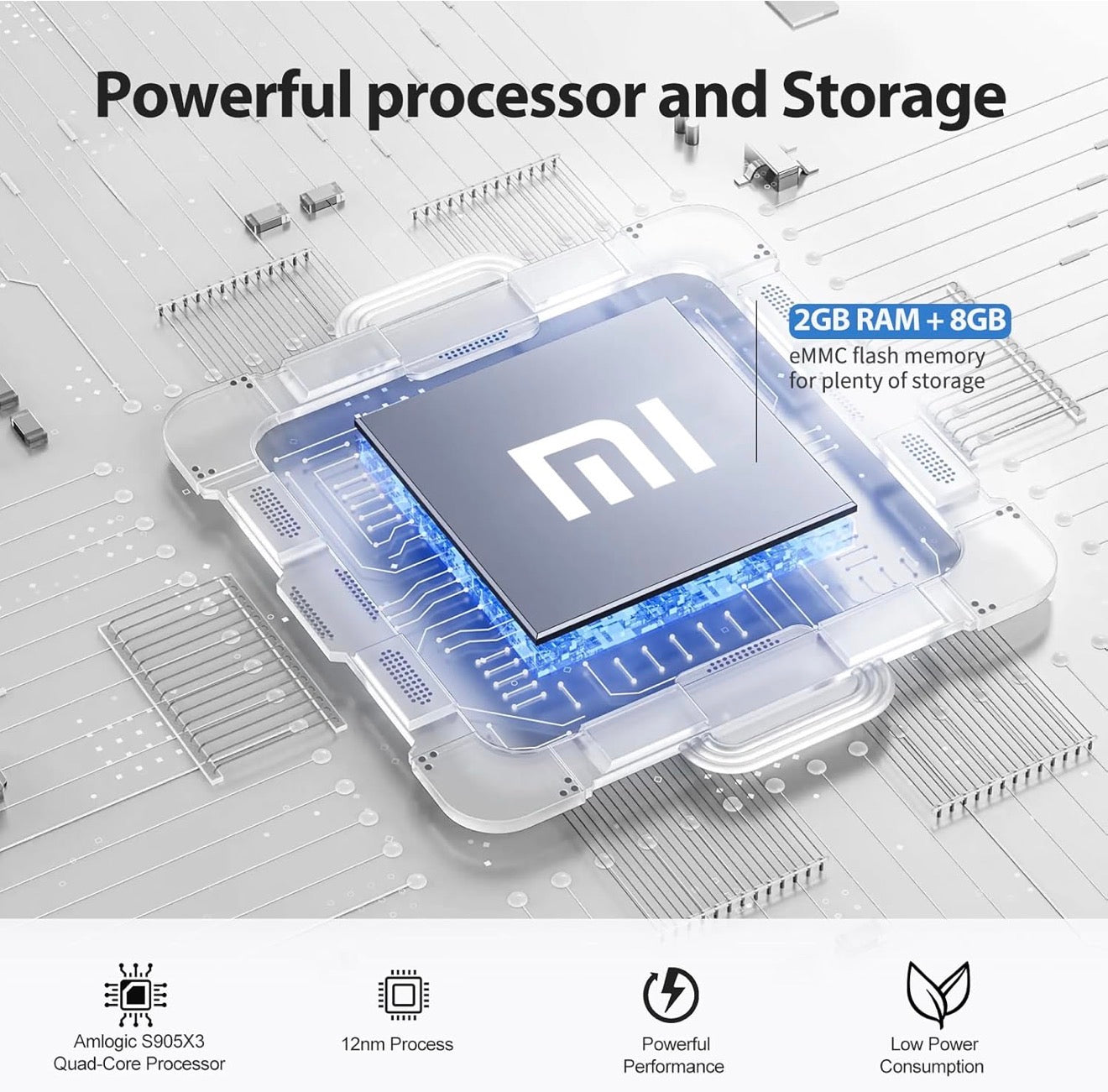 Xiaomi TV Box S 2nd Gen 4K Android Streaming Box | Chromecast & Bluetooth 5.2 | Dual Wi-FI | 2GB RAM+8GB ROM | Mijia Smart TV Box with IR Remote for 4K TVs