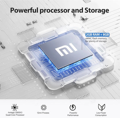 Xiaomi TV Box S 2nd Gen 4K Android Streaming Box | Chromecast & Bluetooth 5.2 | Dual Wi-FI | 2GB RAM+8GB ROM | Mijia Smart TV Box with IR Remote for 4K TVs