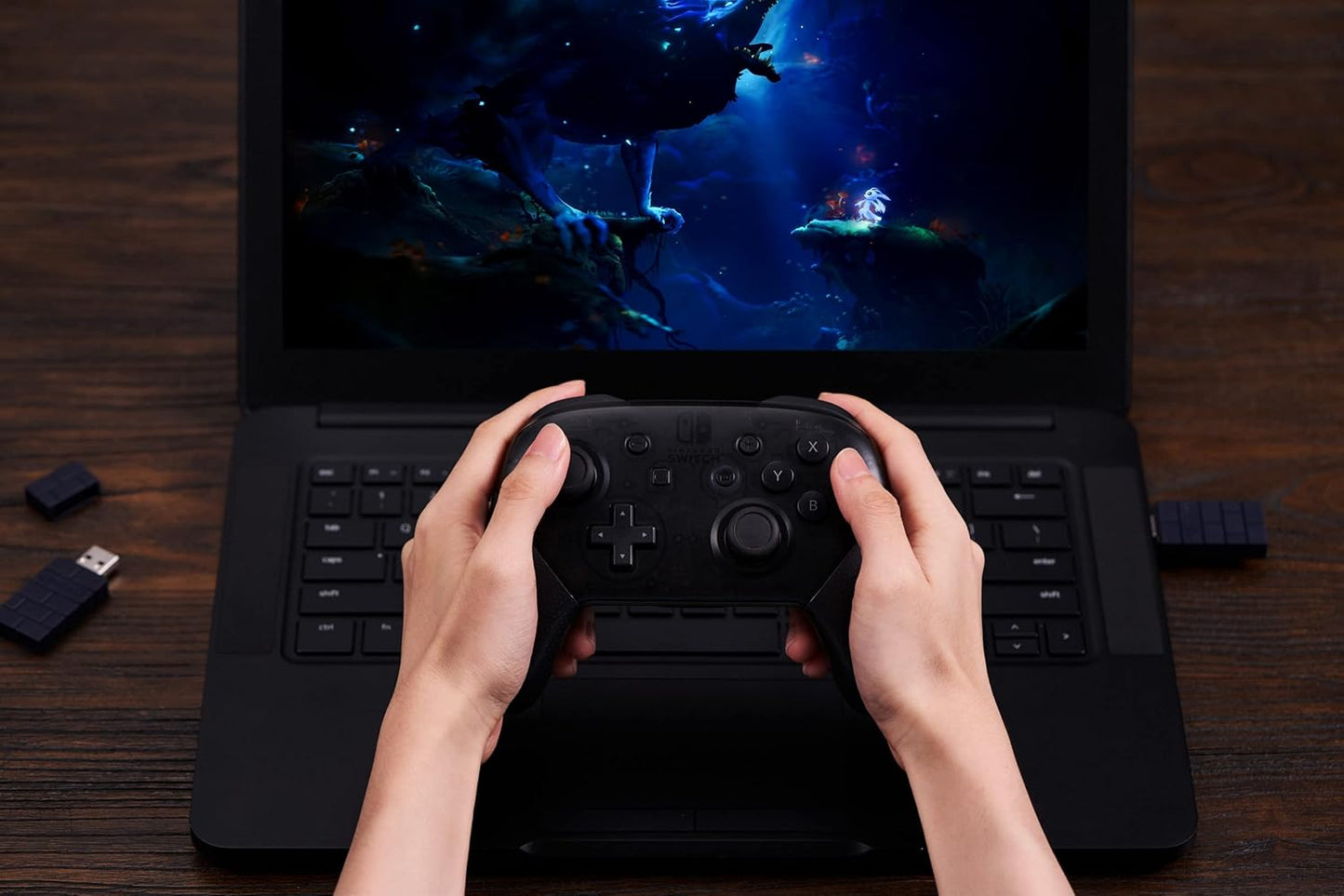 Wireless USB Adapter 2 for Switch, Switch OLED, Windows PC, Mac and Raspberry Pi, pour PS5, PS4, Switch Pro Controller