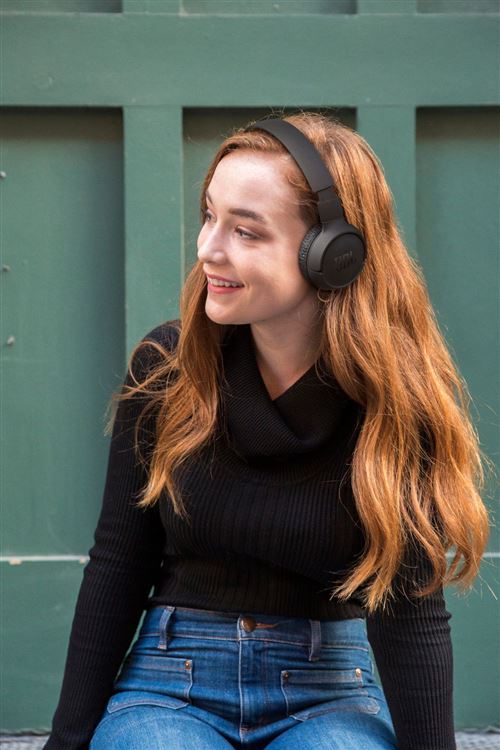 Casque supra-auriculaire sans fil JBL Tune BT Noir