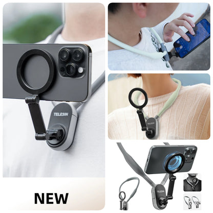 Support de cou magnétique pour téléphone en silicone, maintien pour téléphone Magsafe