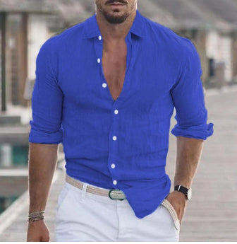 Chemise "Aura Summer" – Col Cubain & Texture Légère