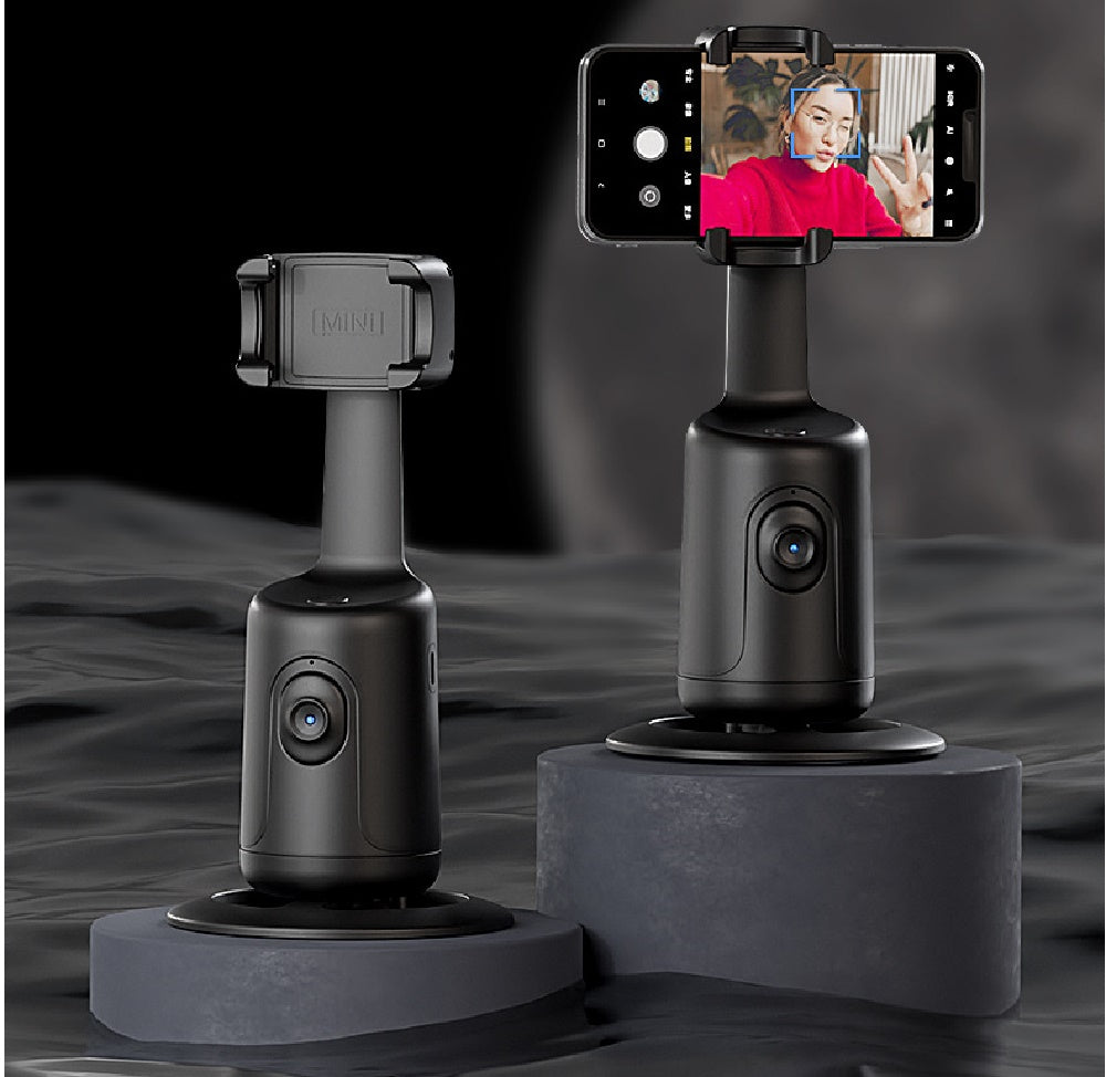 Stabilisateur 360, Suivi automatique du visage Cardan AI Smart Cardan Support de téléphone automatique pour smartphone Vidéo Vlog Trépied stabilisateur en direct