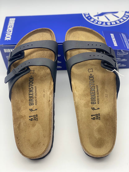 Birkenstock Ibiza Sandales à semelle en liège verni noir Taille 40 Neuves