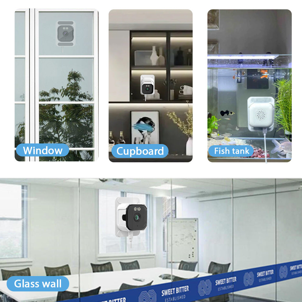 Caméra de fenêtre 2K WiFi 5G double bande Surveillance de la lumière noire HD Caméra de fenêtre intérieure sans fil