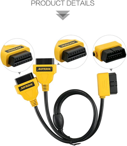 Câble d’extension OBD2 automobile mâle vers femelle neuf