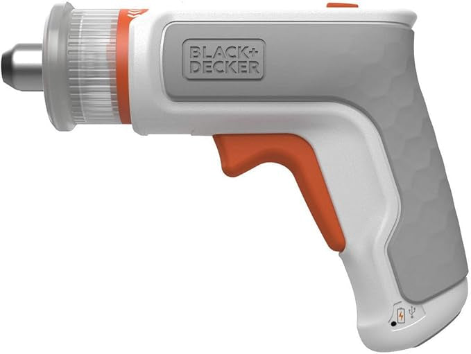 BLACK+DECKER Tournevis Electrique Universel HEXDRIVER - Visseuse Sans Fil 5,5 Nm Compatible avec Vis, Douilles et Clés Allen - Fonction Vissage/Dévissage - Spécial Meubles en Kit