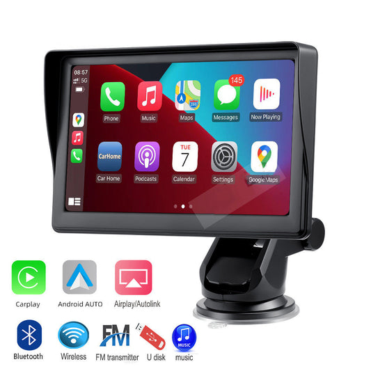 Écran 7 IPS inteligente Sans fil pour voiture Carplay Auto Mobile Téléphone Écran de projection Navigation