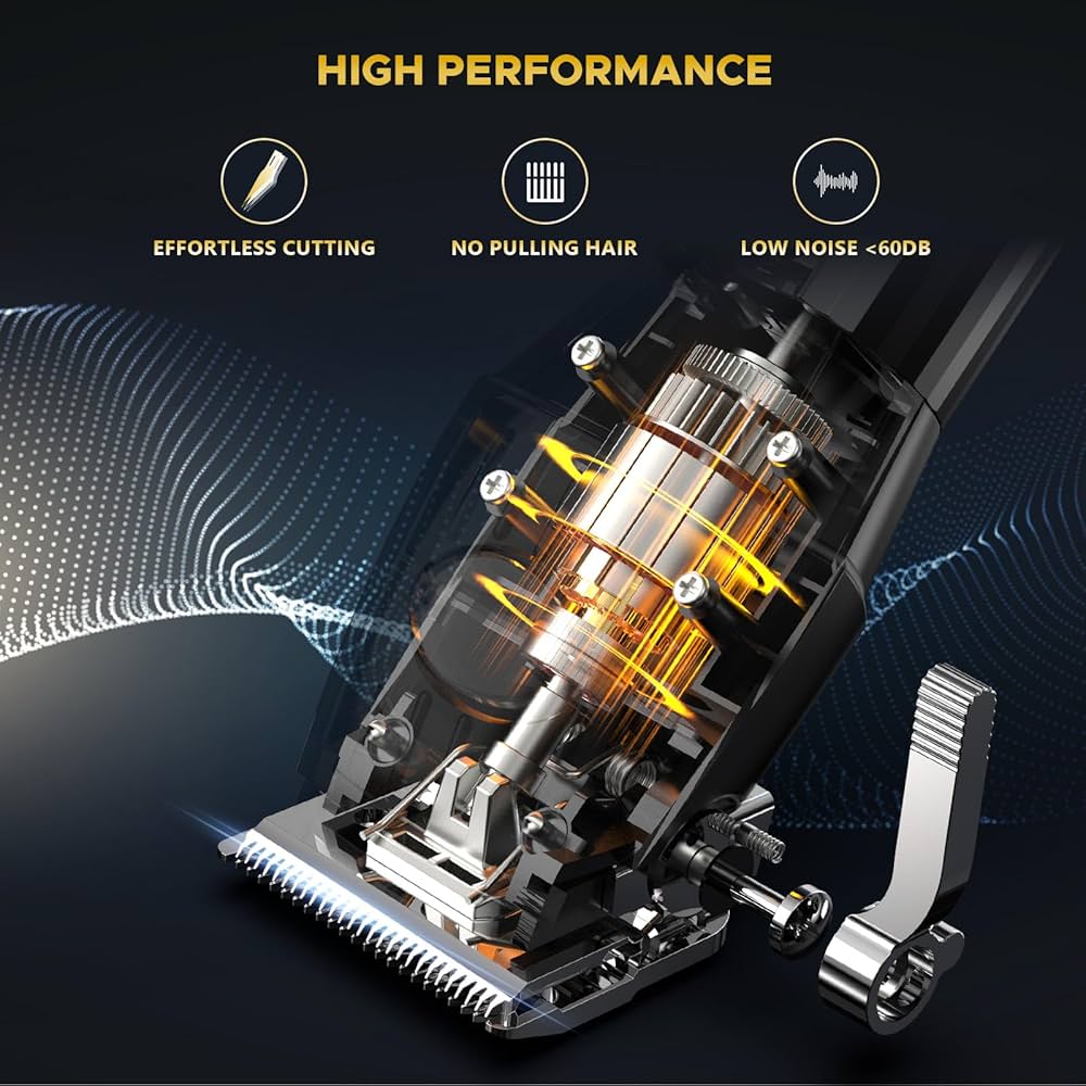 Tondeuse Cheveux Hommes，tondeuse à cheveux professionnelle et tondeuse à barbe pour homme, tondeuse à cheveux contour pour homme, kit de coupe de cheveux, kit de coupe de cheveux, cadeau