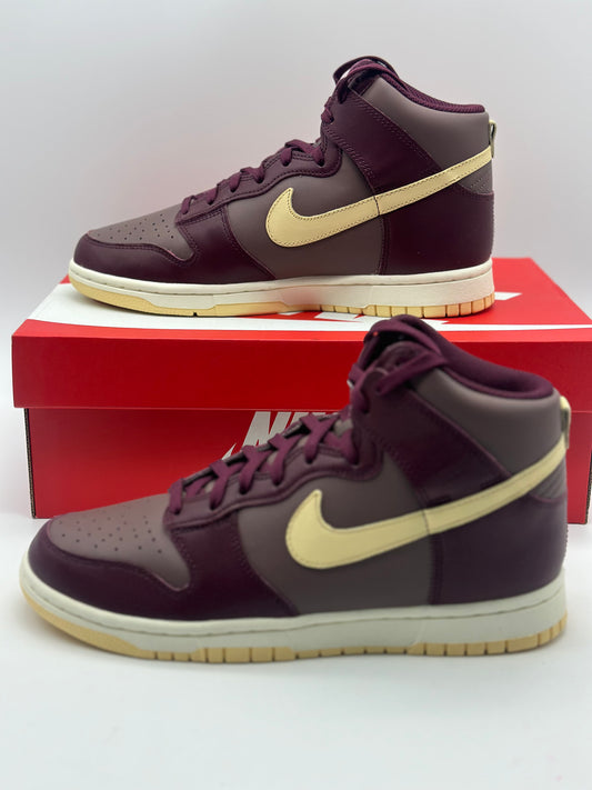 Nike - Dunk High - Baskets montantes - Éclipse prune et bordeaux nuit neuves taille 40,5