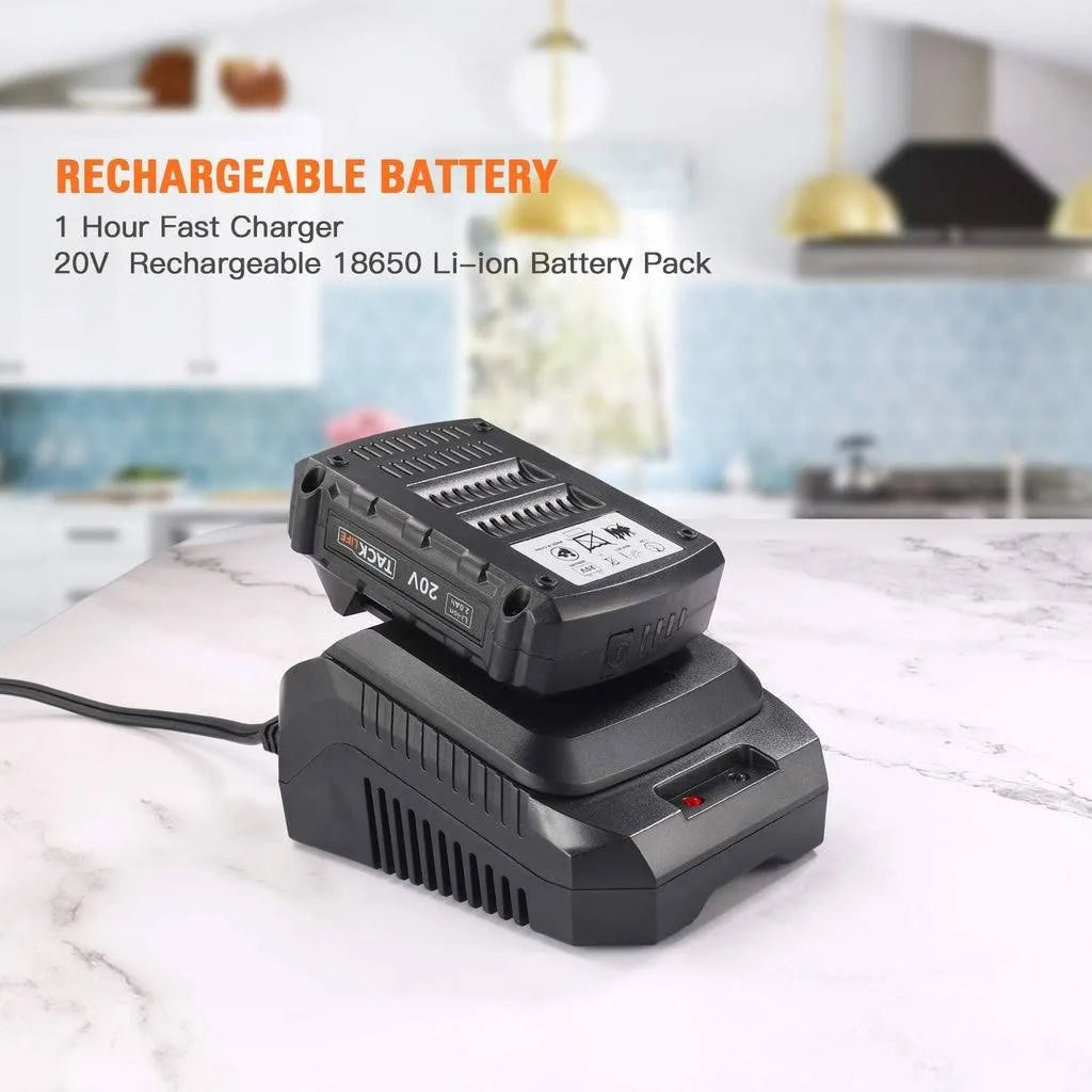 TACKLIFE 20V déboucheur de canalisations Automatique Tarière 25Ft Serpent de Plomberie Sans Fil pour Débouchage de Douche, d'Évier, canalisations…