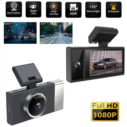 Dash cam, caméra embarquée Enregistreur de conduite WIFI Trois lentilles Téléphone portable APP Interconnexion Vision nocturne Grand angle