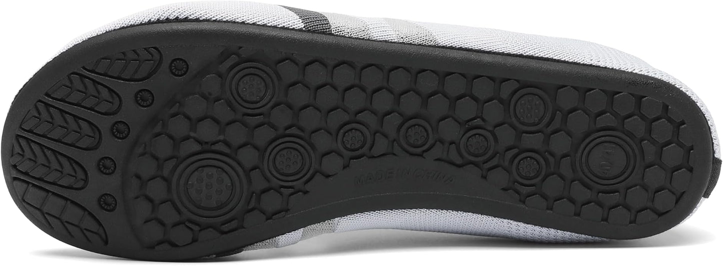 Chaussons pieds nus à enfiler pour femme et homme - Chaussettes en tricot - Chaussures de voyage portables
Taille: 42/45 EU