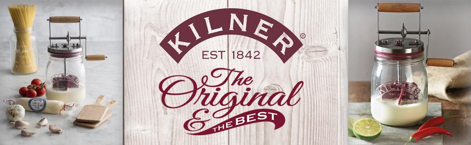 Kilner Baratte à beurre 1L en verre en parfait état