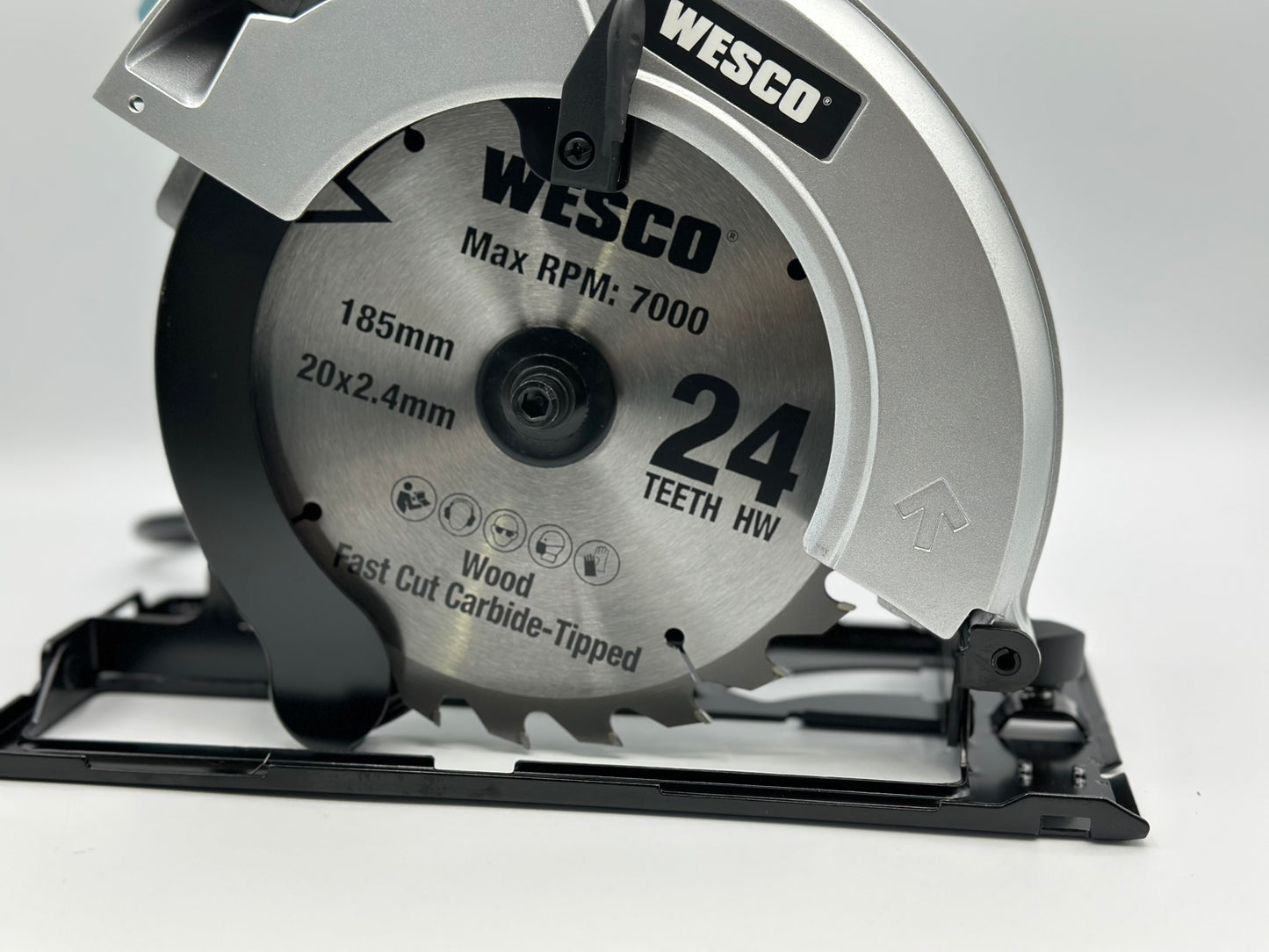 Scie Circulaire 1400W, Lames 24 (185mm), WESCO WS3441.2