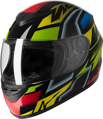 Casque de Moto Intégral, Scooter Respirant pour Femme Homme Adultes, Protection de Sécurité, Certifi XL