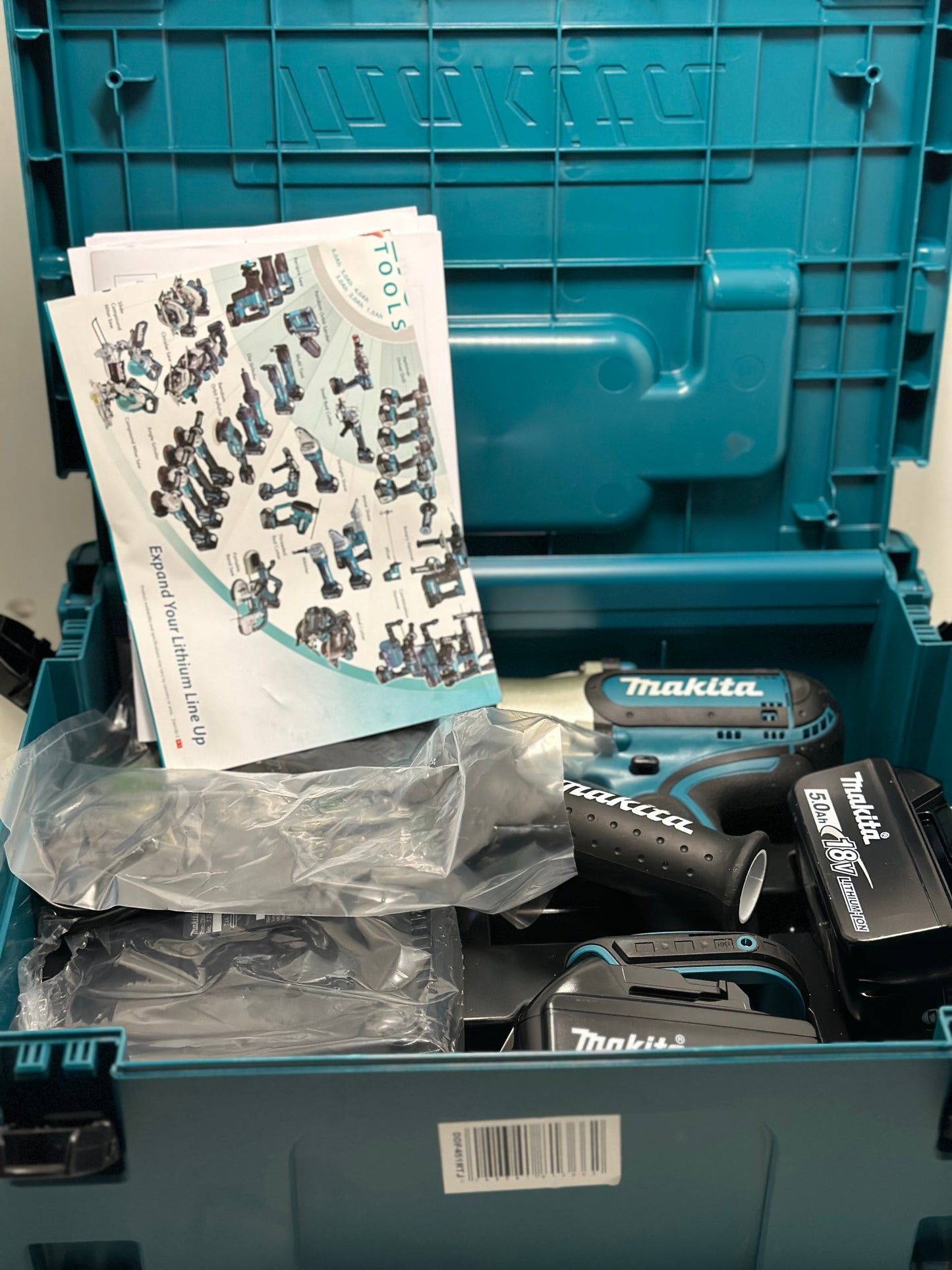 Perceuse visseuse  DHP451RTJ 13mm puissante 18V Li-Ion avec 2x5Ah 80Nm avec Coffret MAKPAC totalement neuve