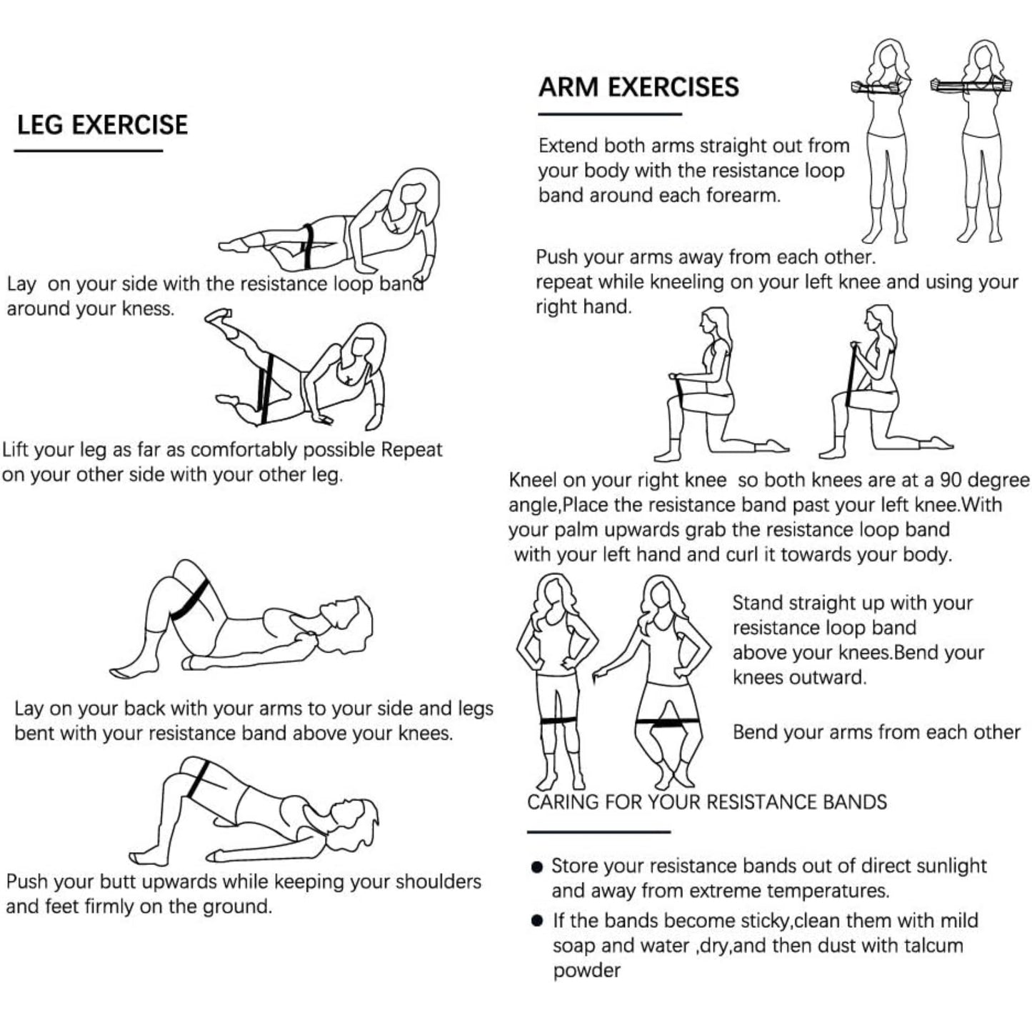 Bande élastique d’entraînement pour muscler les jambes, les hanches et les fessiers Amazon Basics