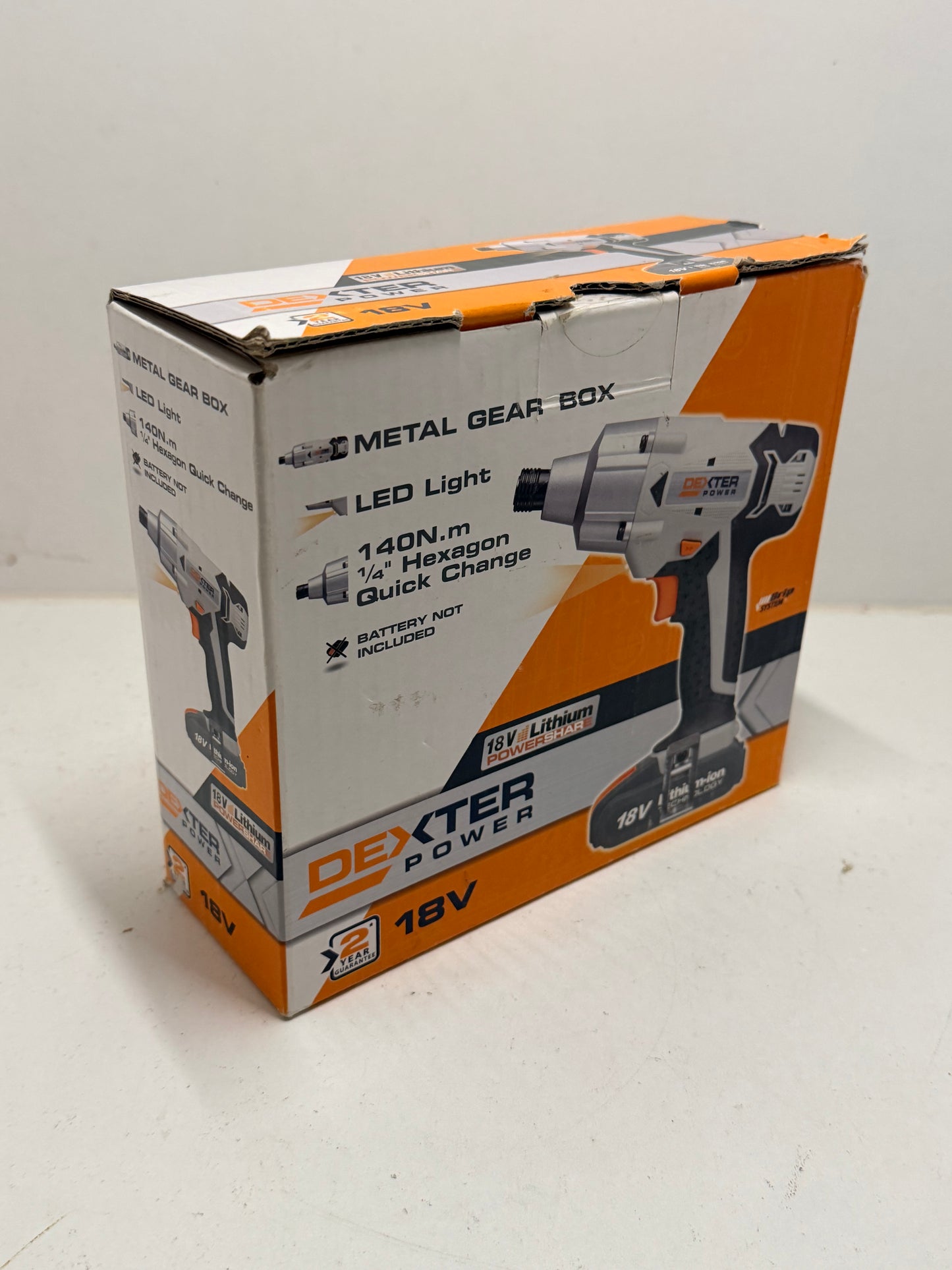 Visseuse à choc sans fil DEXTER POWER, 18 V, sans batterie neuve