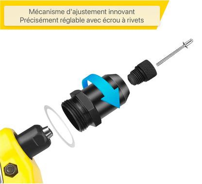 Set de pinces à riveter Pinces à riveter 8”/200mm Pince à riveter aveugle 80 rivets en aluminium 4 embouts interchangeables New-Version