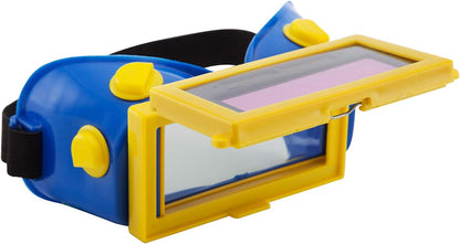 Lunettes de Soudure LCD Batterie Solaire Auto-obscurcissant/assombrissantes Lunette de Protection des Yeux pour Soudage avec Bande