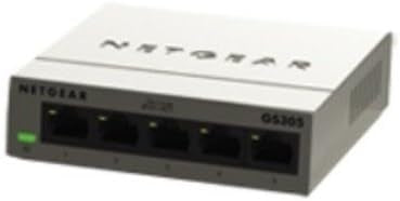 NETGEAR GS305-100PES Switch 5 Ports Gigabit Métallique 10/100/1000 mbps pour une Connectivité Simple et Abordable pour les Petites Entreprises et les Bureaux à Domicile