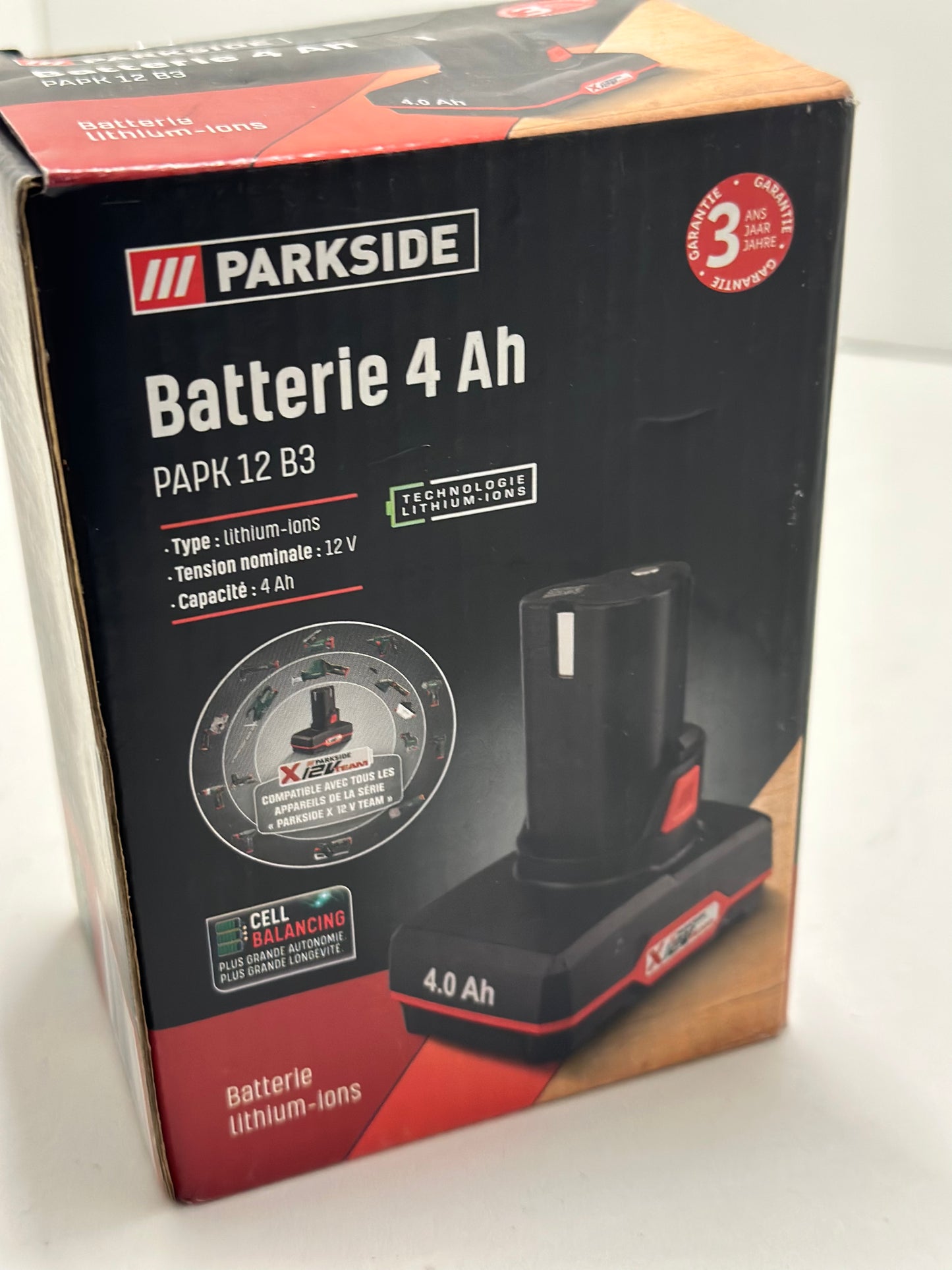 Batterie supplémentaire 2 Ah pour les outils de la famille X 12 V - Modèle 12A2 remplaçant 12A1