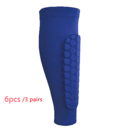 Protège-Tibia "Hexa-Shield" – Manchon de Compression Anti-Collision en Nid d'Abeille