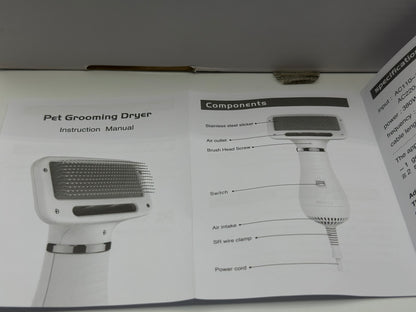 Sèche-Cheveux pour Animaux Compagnie Brosse Toilettage pour Chat et Chien Professionnel Maison Toilettage pour Animaux Compagnie Séchage Portable Sèche-Cheveux pour Chien