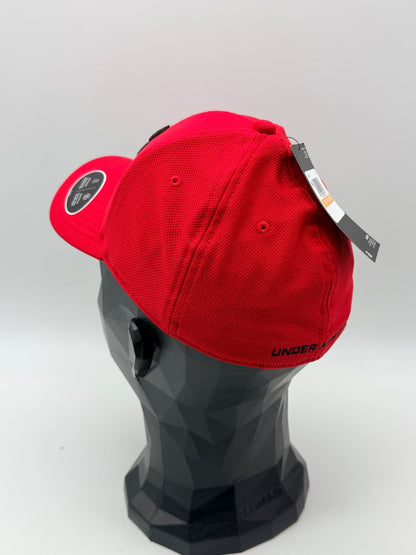 Casquette - Under Armour - Blitzing 3.0 - Rouge - Visière recourbée - Tissu UA Microthread
