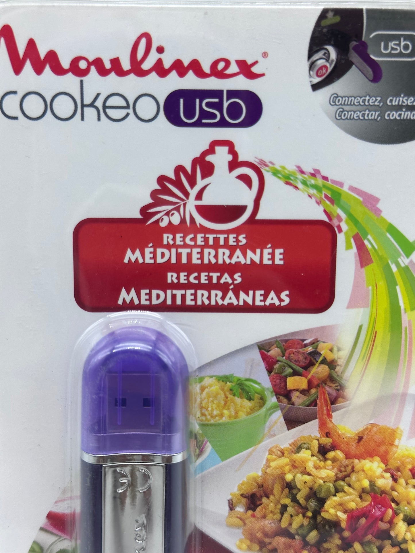 Moulinex Clé USB de 25 Recettes Du Monde XA600111 Accessoire Cookeo Officiel Compatible avec Multicuiseurs Cookeo YY2943FB CE702100