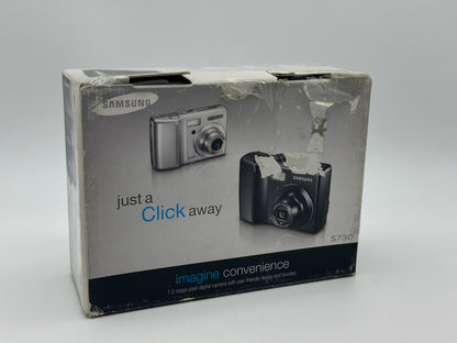 Appareil photo Compact Samsung L730 Noir compact - 7.2 MP - 3x zoom optique - flash 10 Mo - noir - Samsung