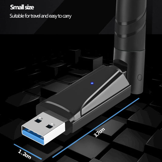 Adaptateur de clé USB WiFi 1300 Mbit/s WiFi Stick : 5,8 G/2,4 G Double Bande USB neuve