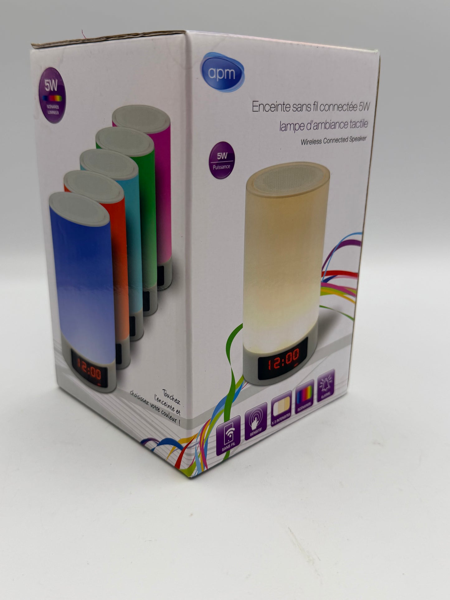 Veilleuse Bluetooth - TD® - Haut-parleur lumineux - 3W - Mains libres - Rechargeable