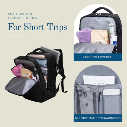 Sac a Dos Voyage Cabine Avion Valise Bagages Cabine Sac 40x20x25 pour Ryanair Easyjet Vueling Wizz Air Femme Homme