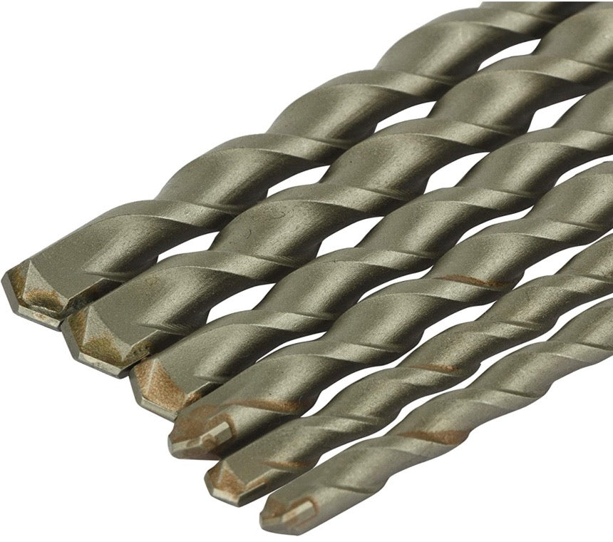 DEWALT - Jeu de 6 Forets SDS-PLUS - Forets Ø6mm x2, Ø8mm x2; Ø10mm x2 - Perçage Béton - Forets SDS-P