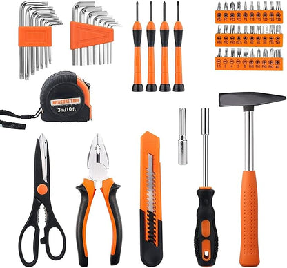 Mallette à Outils 56 pièces, Kit d’Outils - Pince,Tournevis et Jeu d'Outils - pour Bricolage à Domicile