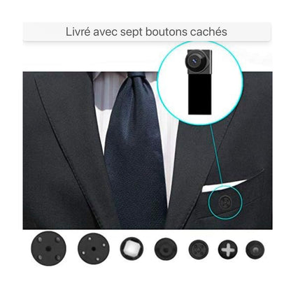 Mini caméra, enregistreur vidéo 1080P Portable petite caméra IP P2P sans fil avec détecteur de mouvement, contrôle d'application pour IOS et Android RÉUTILISABLE