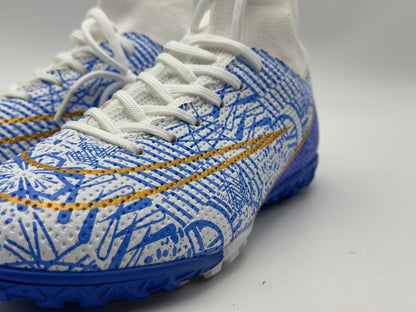 Chaussures de Football Homme Professionnel Chaussures de Futsal Antidérapants pour l'entraînement Athlétisme Adolescents High Top Chaussures de Sport