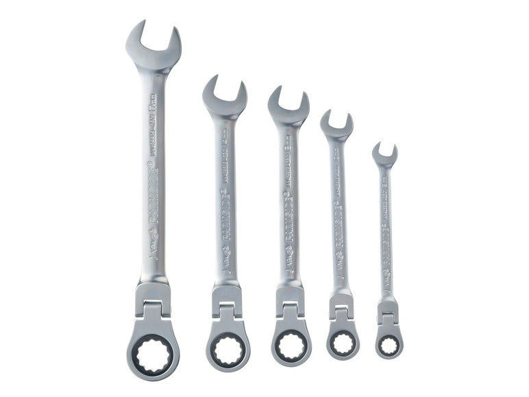 Clés mixtes à cliquet, 5 pièces neuves