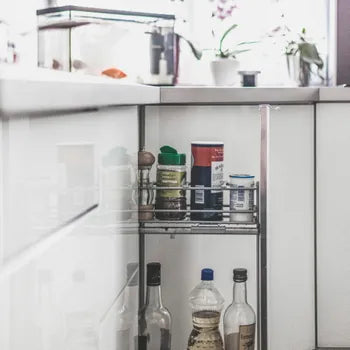 Rangement coulissant 2 paniers pour meuble l.30 cm (neuf)