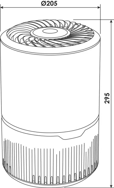 Purificateur d'air hepa 13 avec désinfection uv led intégré MILTER