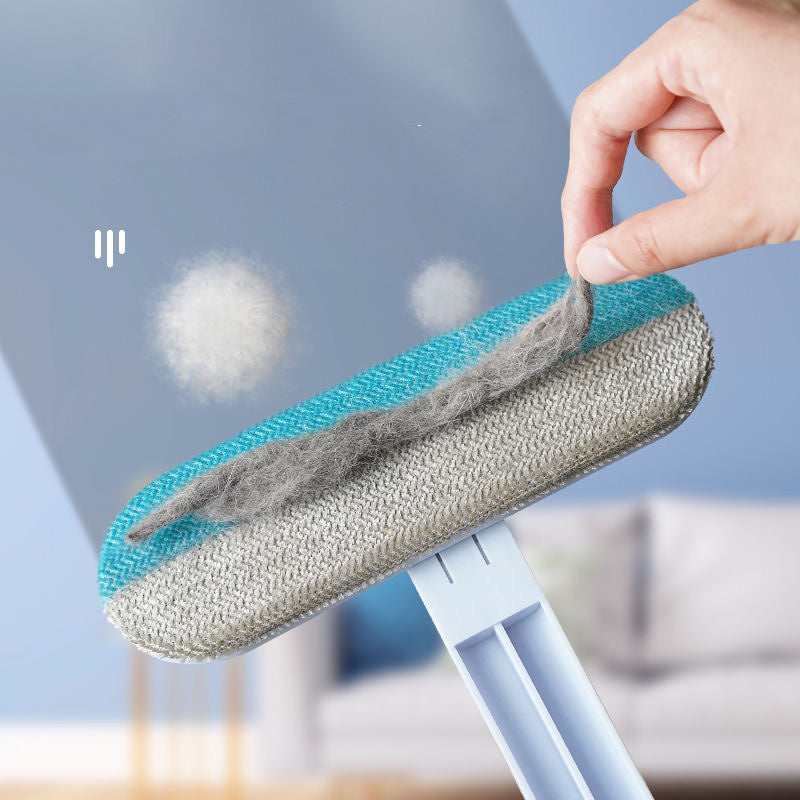 Brosse "Magic-Cleaner" 4-en-1 – Anti-Poils, Nettoyant Moustiquaires & Surfaces Textiles