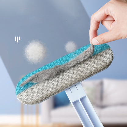 Brosse "Magic-Cleaner" 4-en-1 – Anti-Poils, Nettoyant Moustiquaires & Surfaces Textiles