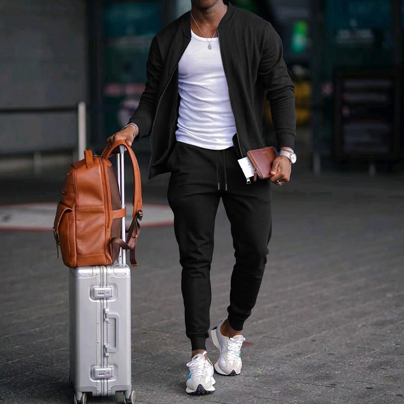 Ensemble "Motion-Flex" – Duo Sport & Casual, Haut Manches Longues et Jogging Ajusté