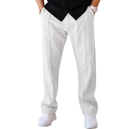 Pantalons pour hommes droit ample décontracté avec cordon de serrage Vêtements design